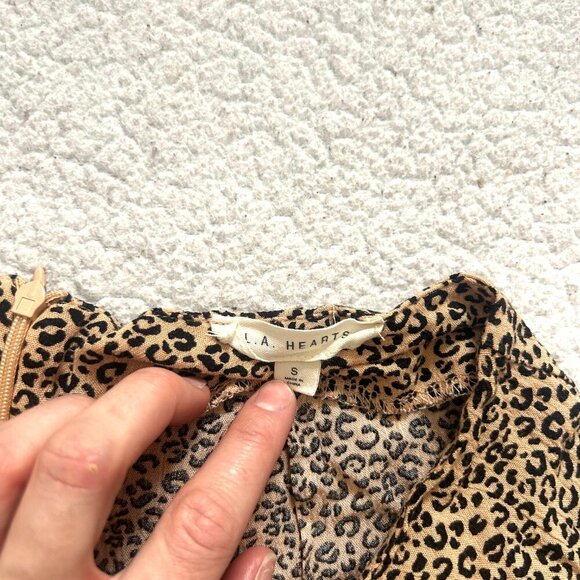 PacSun LA Hearts Mini Leopard Print Skirt - Picture 4 of 5